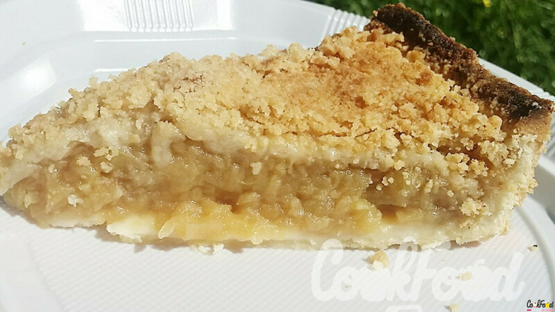 Tarte pommes crumble - part