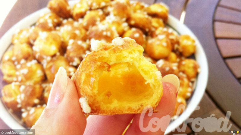 L'intérieur des chouquettes