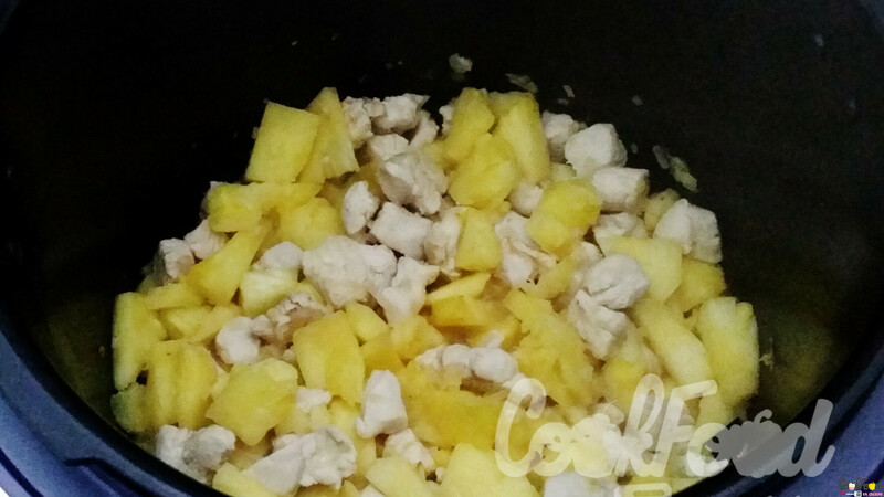 Poulet coco curry ananas cookéo