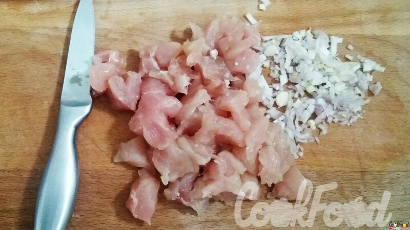 Poulet et ail émincé