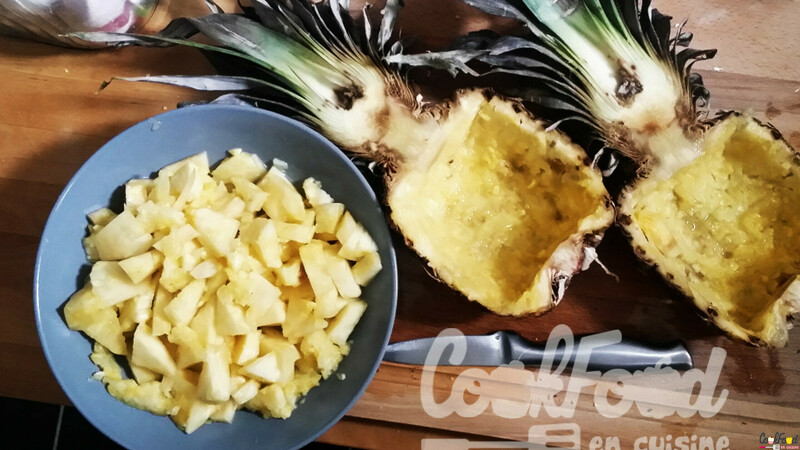 Ananas vidés