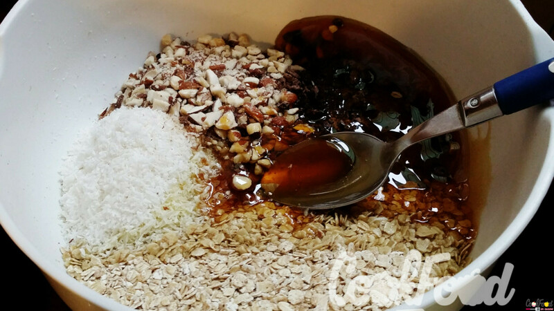 Ingdrédients muesli maison miel