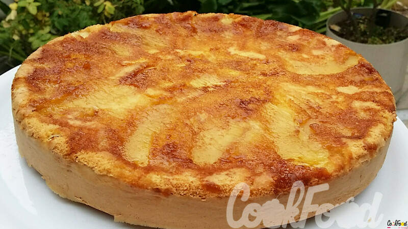 Gâteau pommes caramel