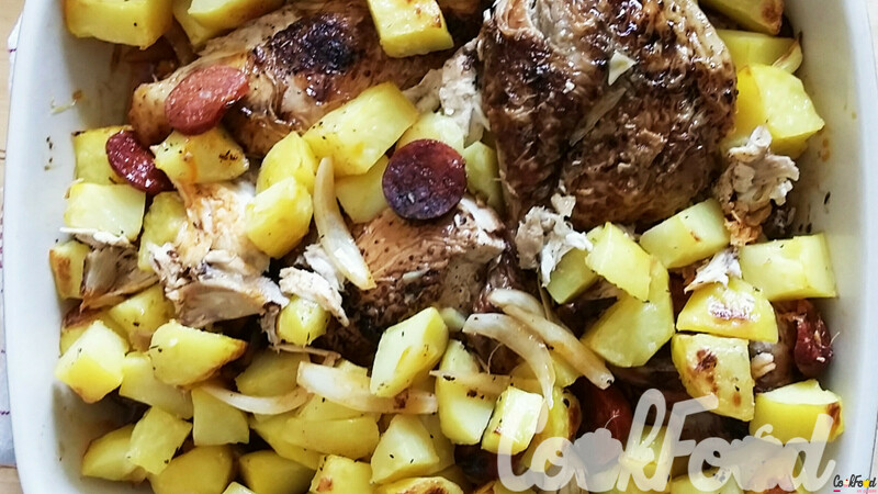 Poulet chorizo patates